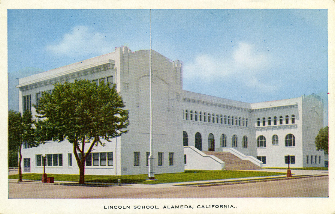 Alameda, California, Schools, old postcards, photos and other historic